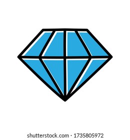 diseño de vectores de iconos dibujados a mano de diamante