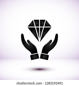 Diamond In The Hand Icon