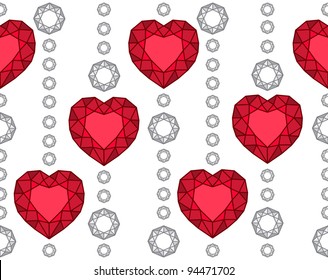 Diamond Heart Pattern