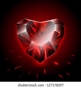 Diamond heart shape