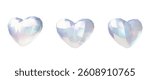 Diamond heart shape 3D vector icons set. Realistic gem stone with shine and sparkle effect, view from different angles. Precious brilliant stone love symbol. Romantic treasure, crystal glass jewelry