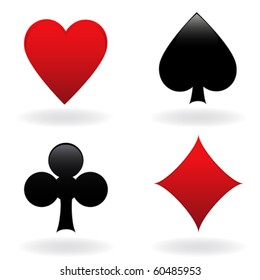 Diamond, Heart, Spade And Club