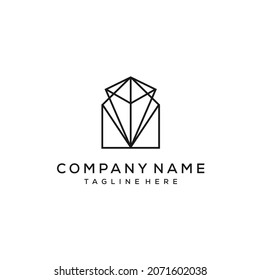 Vektorgrafik-Logo-Design für Diamanten und Heimwerker