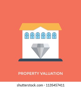 
Diamond in house building conceptualizing Property valuation
