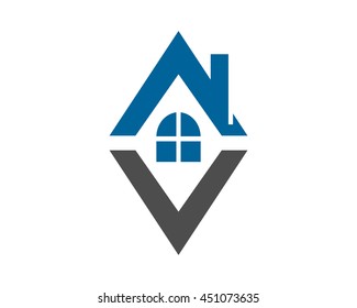 diamond house housing home residence residential real estate image vector icon