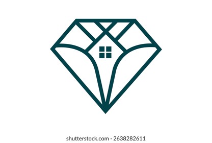 Diamond House Logo Template Vector icon design