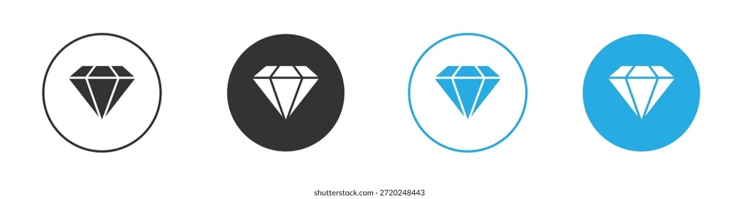 Icono del diamante para el App y el Diseño web. Ilustración de elemento simple.