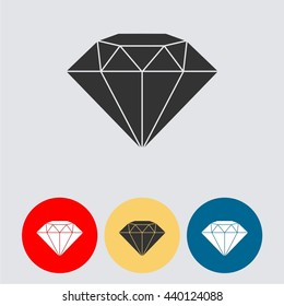  diamond Icon Art. diamond Icon Picture. vector illustration