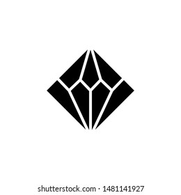 Diamond Icon Best Vector Emblem Isolated Illustration , Gold Luxury Woman Fashion , Outline Solid Background White
