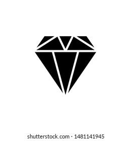 Diamond Icon Best Vector Emblem Isolated Illustration , Gold Luxury Woman Fashion , Outline Solid Background White
