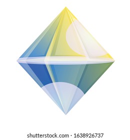 Diamond icon. Cartoon of diamond vector icon for web design isolated on white background