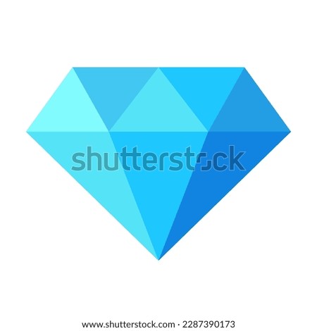 Diamond icon collection. Different diamond shapes. Dimond icon set in flat style. Gem icons. Gemstone icon set.