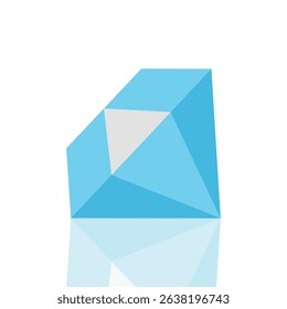 Diamond icon. Colored vector illustration.