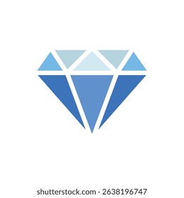 Diamond icon. Colored vector illustration.