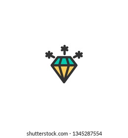 Diamond icon design. e-commerce icon vector illustration