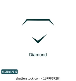 Vektorillustration für Diamond Icon Design-Element Logo-Vorlage10