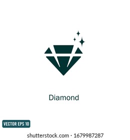 Vektorillustration für Diamond Icon Design-Element Logo-Vorlage10