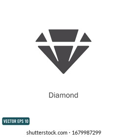 Vektorillustration für Diamond Icon Design-Element Logo-Vorlage10