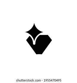 Diseño de iconos de diamantes, eps `10