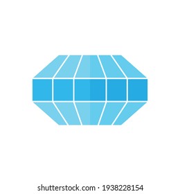 Diseño de icono de diamante aislado en fondo blanco