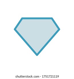 Color de la plantilla de diseño de iconos de diamante