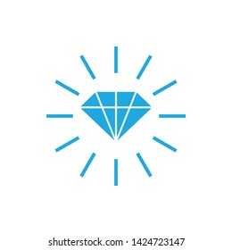 Diamond icon design template vector illustration isolated