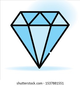 Diamond icon design template vector