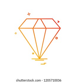 Diamond icon design vector