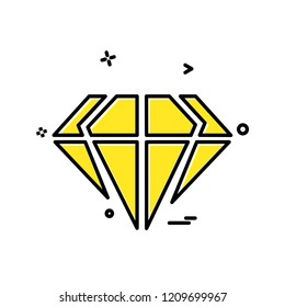 Diamond icon design vector