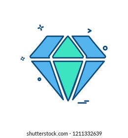 Diamond icon design vector