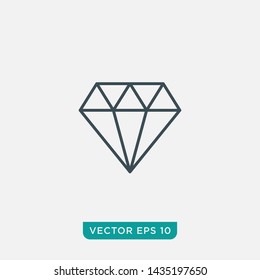Diamond Icon Design, Vector EPS10