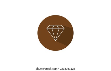 Diseño de iconos de diamantes. Ilustración de diseño del vector