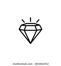 Diamantsymbol-Design, Vektorvorlage