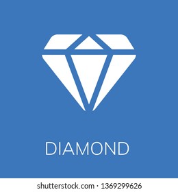  Diamond icon. Editable  Diamond icon for web or mobile.