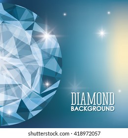 Diamond icon. Elegant concept. Gem design