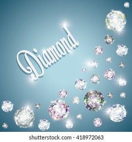 Diamond icon. Elegant concept. Gem design
