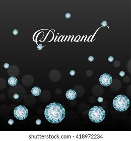 Diamond icon. Elegant concept. Gem design