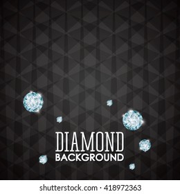 Diamond icon. Elegant concept. Gem design
