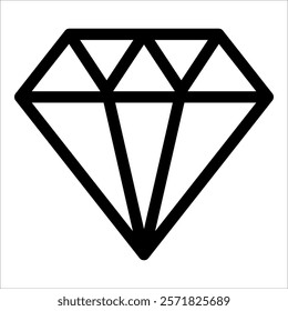 Diamond Icon Element For Design