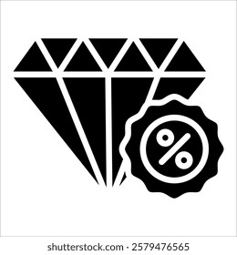 Diamond Icon Element For Design