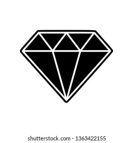 diamond icon. Element of finance and chart for mobile concept and web apps icon. Glyph, flat icon for website design and development, app development