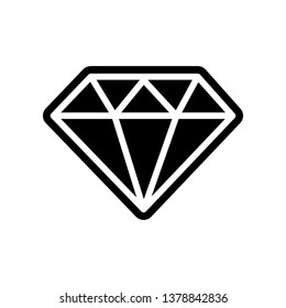 Diamond icon. Element of Finance for mobile concept and web apps icon. Glyph, flat icon for website design and development, app development