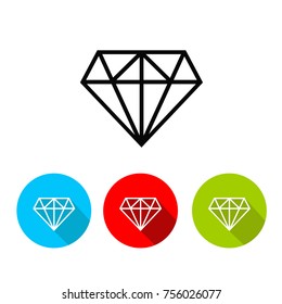 diamond icon, EPS 10