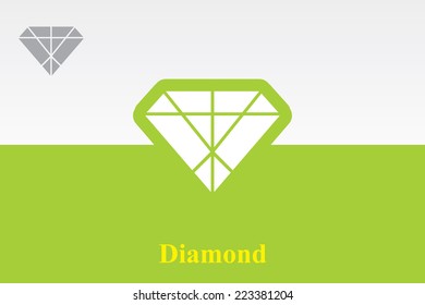 Diamond Icon. Eps-10