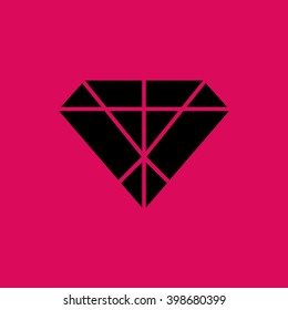Diamond Icon. Eps-10.