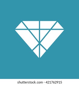 Diamond Icon. Eps-10.