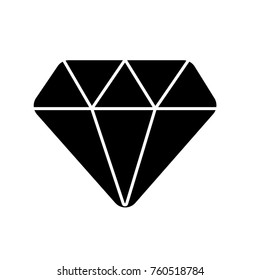 diamond icon flat black