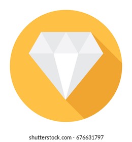 Diamond Icon In Flat Design