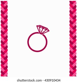 Diamond icon Flat Design. Isolated Illustration.