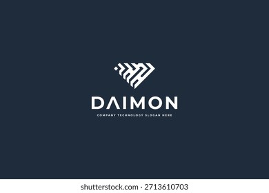 Ícone de diamante na horizontal. Ilustração isolada do logotipo Gem. Cristal no fundo branco. Vetor vintage